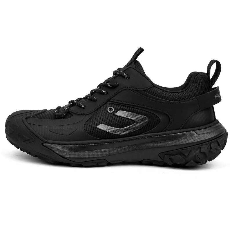 PALMPOLO Mesh Slip Resistant, Abrasion Resistant, Breathable Low top Mountaineering & Hiking Shoes Men’s Black