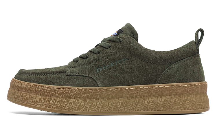 Dickies Leather Slip Resistant, Abrasion Resistant, Height Increasing Low top Skateboard Shoes Men's Green