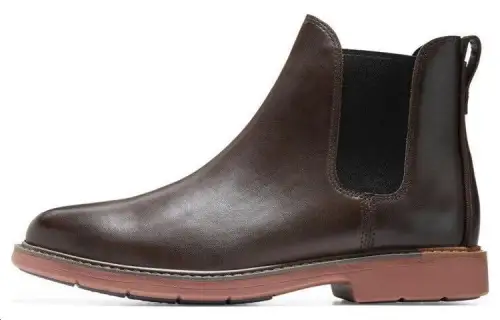 COLE HAAN Leather Short Chelsea Boots Men's Brown