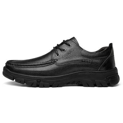 CARTELO Cow Leather Casual Shoes Men's Black