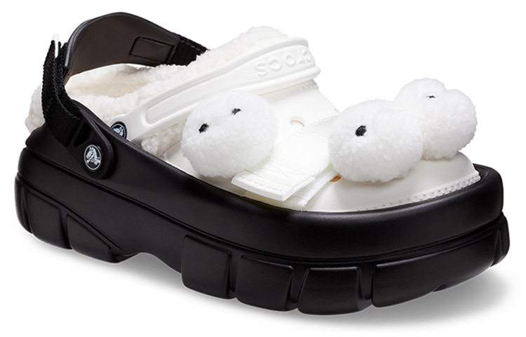 SANKUANZ x Crocs Classic Clog Beach Sandals Unisex Black White