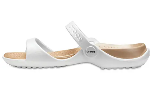 Crocs Slide Slippers Women's Oyster/Gold