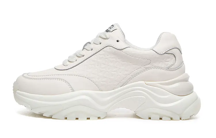 EVERAU Chunky Sneakers Women's Low Top White