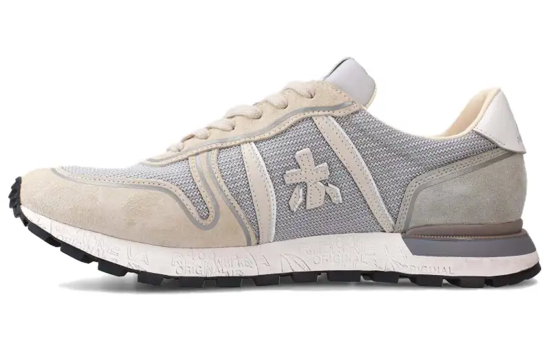 PREMIATA Pu Breathable Low top Casual Shoes Men's Gray