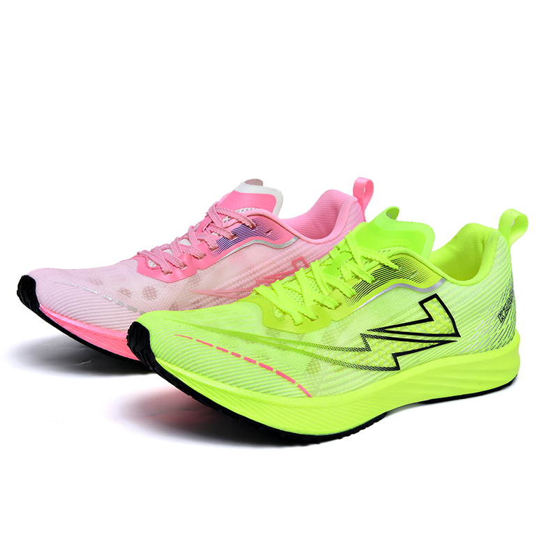 KZANSI Abrasion Resistant Slip Resistant Abrasion Resistant Slip Resistant Low top Running Shoes Men’s Green Pink