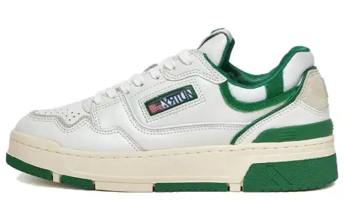 AUTRY Clc Leather Sneakers 'White Green'