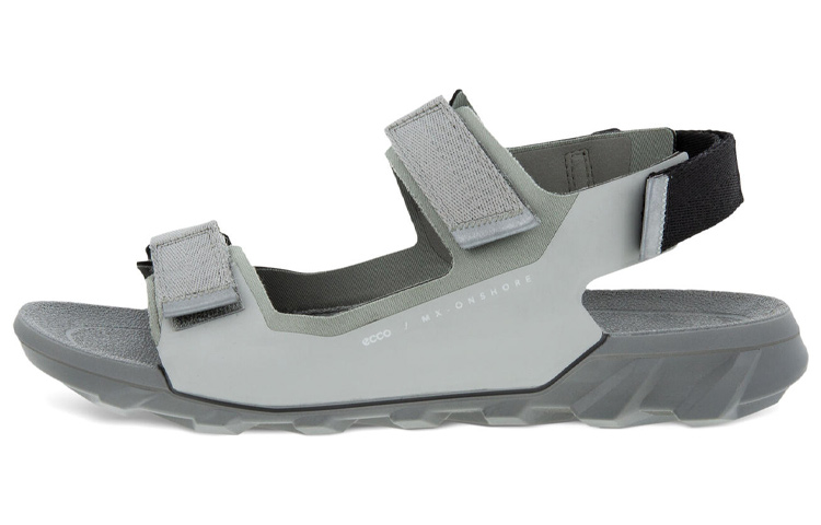 Ecco M Onshore Leather Comfortable And Breathable Stylish Sandal Men's Concrete Color
