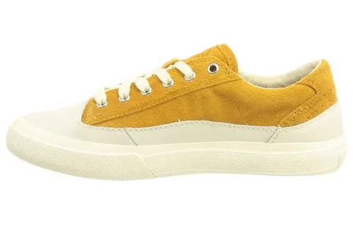 Clarks Slip Resistant Low top Skateboard Shoes Women's Yellow White