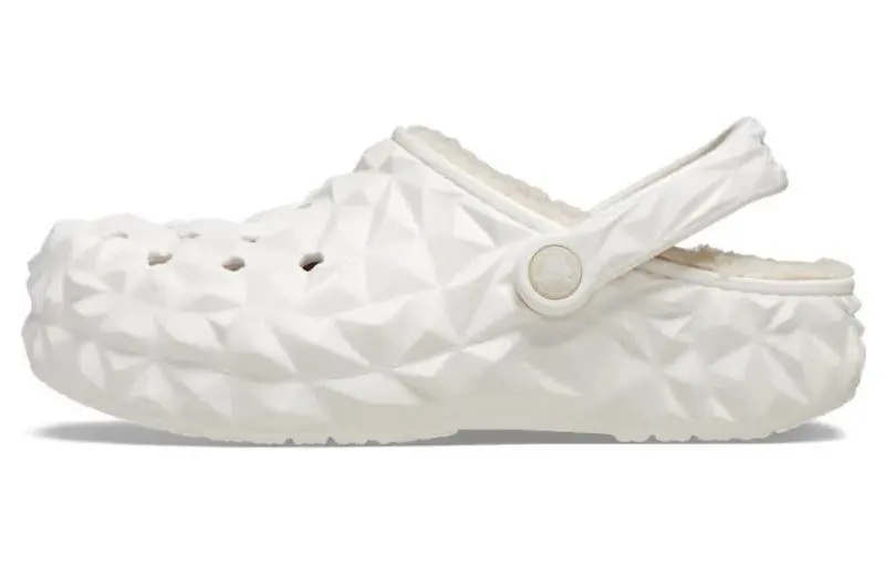 Crocs Classic Lined Geometric Clogs 'White'