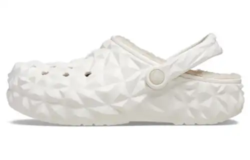 Crocs Classic Lined Geometric Clogs 'White'