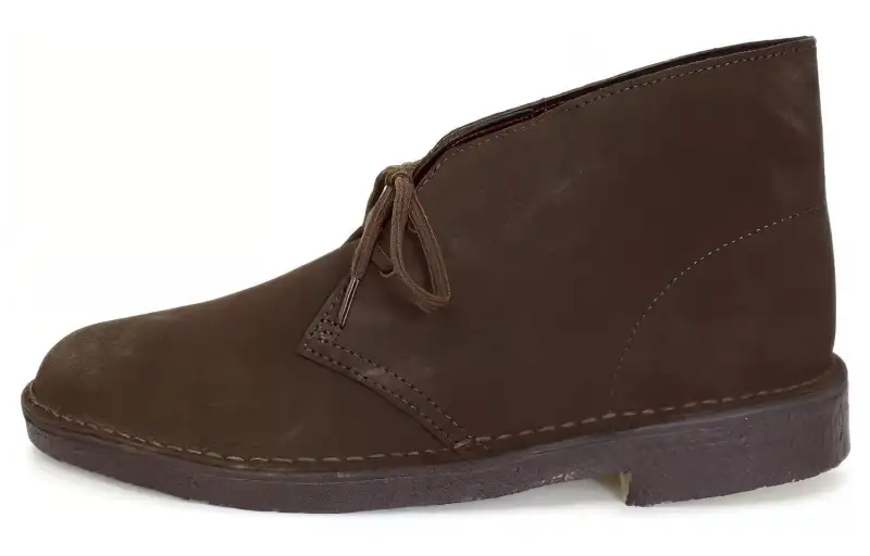 Clarks brown suede desert boots