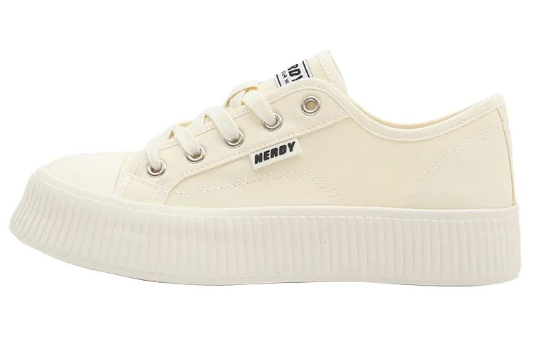 Nerdy Low top Canvas Shoes Unisex Beige