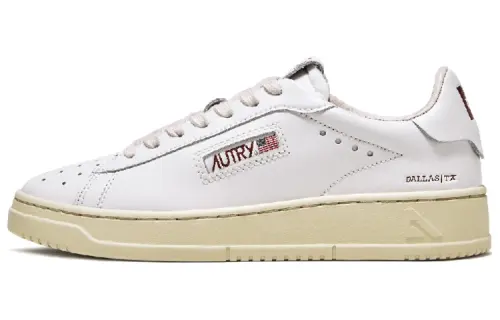 AUTRY Leather Stylish Skateboarding Shoes Women's White