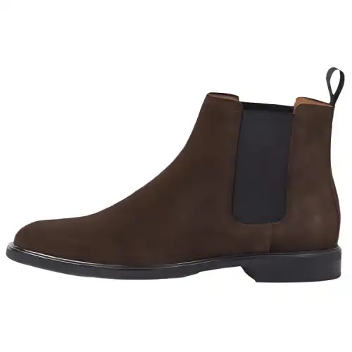 VAGABOND SHOEMAKERS Suede Chelsea Boots 3cm Men's Dark Brown