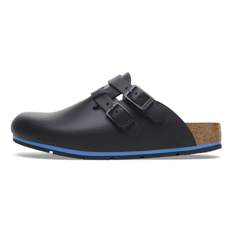 Birkenstock Kay PRO round toe thick sole commuting versatile wear-resistant toe-cap slippers for men and women black regular version