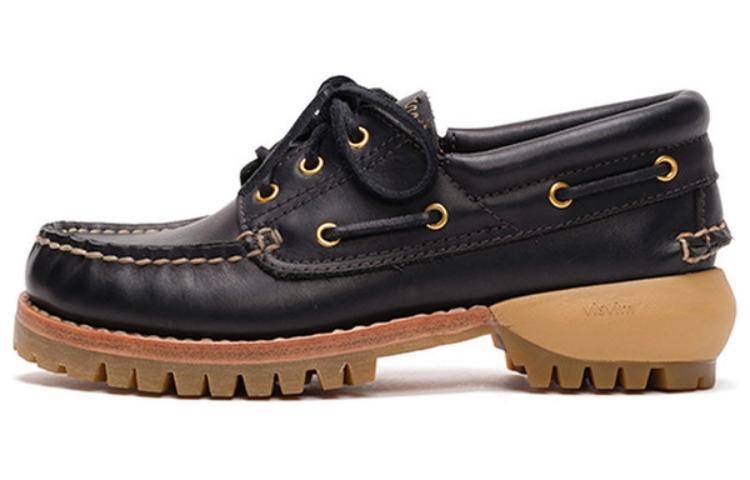Visvim Cow Leather Casual Shoes Women's Black
