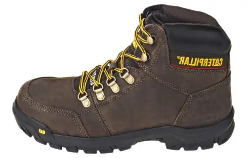 CAT Leather Abrasion Resistant Cushioning Abrasion Resistant Cushioning Crew Outdoor Boots Men's Brown
