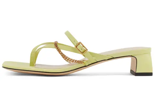 CHARLES&KEITH Composite Sole Abrasion Resistant Abrasion Resistant Slide Slippers Women's Mustard Yellow