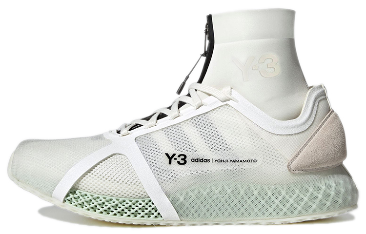 Adidas x Y-3 4D Runner comfortable running shoes for men and women, white
