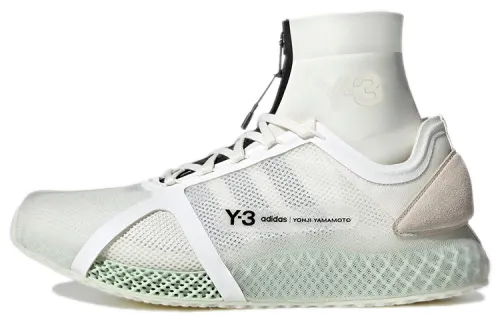 Adidas x Y-3 4D Runner comfortable running shoes for men and women, white
