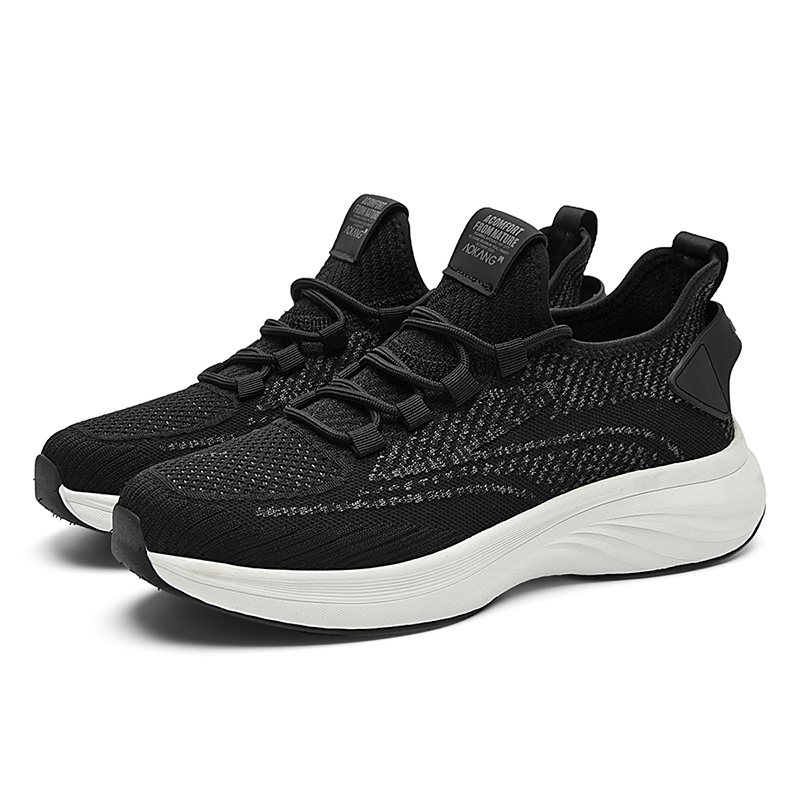 AOKANG Fabric Cushioning Abrasion Resistant Breathable Slip Resistant Low top Casual Running Shoes Men’s