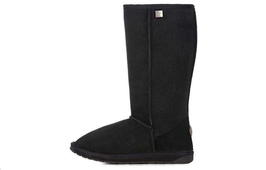 EMU Australia Sheepskin Knee High Snow Boots Men's Black