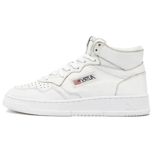 AUTRY Leather High top Skateboard Shoes Women's White