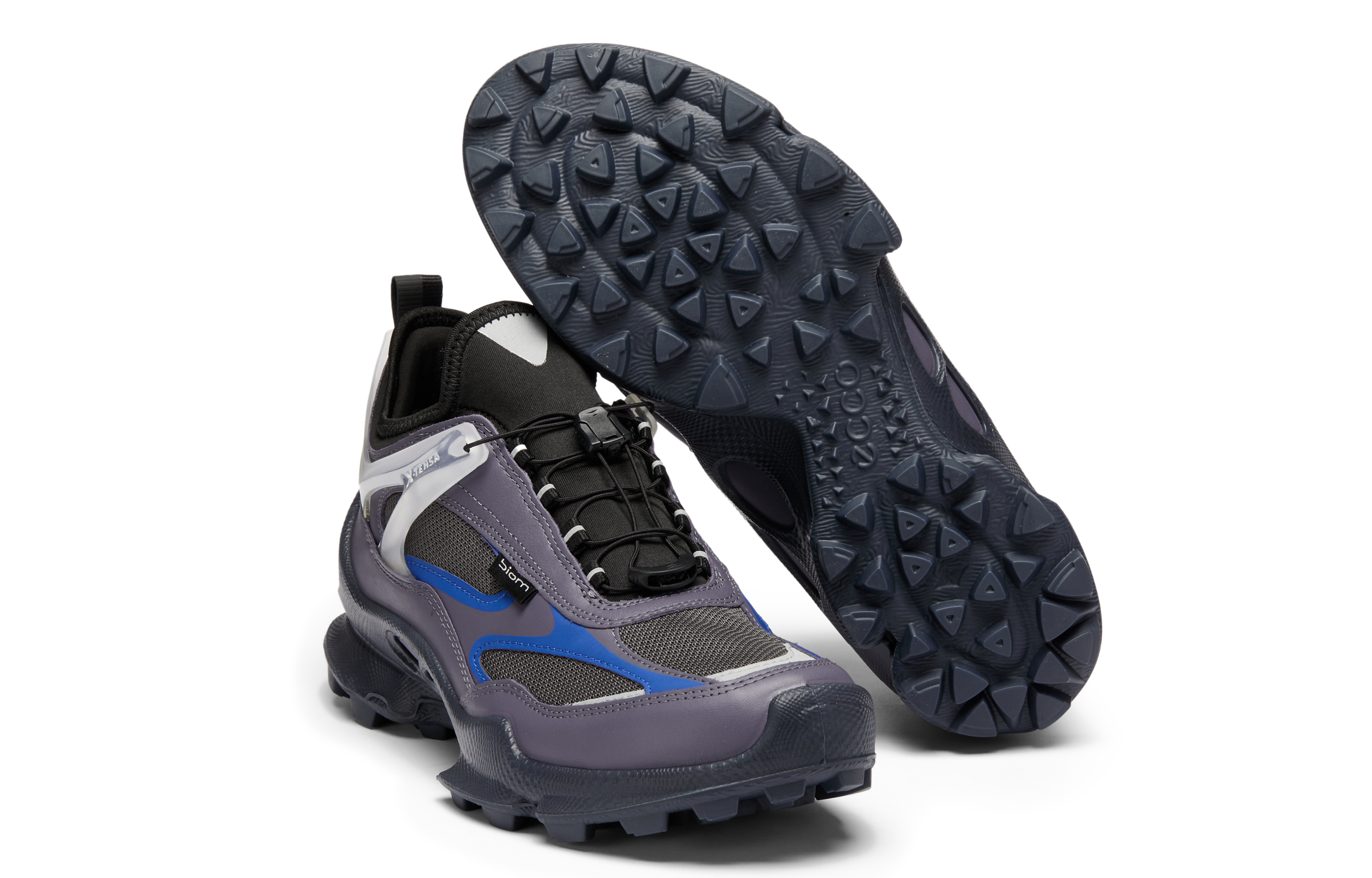 Ecco Biom C Trail Low top Outdoor Shoes Men’s Rock Purple/Magnet Gray/Royal Blue 803384