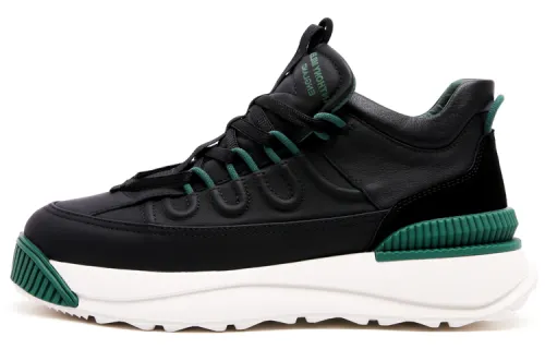 Anthony Miles Casual Shoes Men's Low Top Black Green