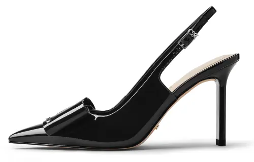 CHARLES&KEITH Small ck first-layer cowhide genuine leather series temperament pointed bow sandals wedding shoes stiletto heels 10cm women