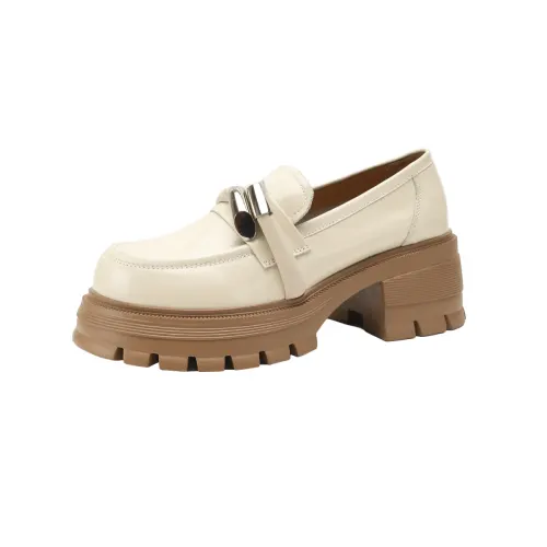 D FUSE SCANDINAVIA Ballet Flats Top Grain Cow Leather Loafers Women's