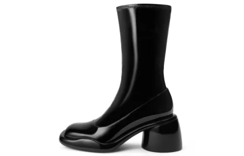 CHARLES&KEITH Ankle Boots Women's Black/Turquoise