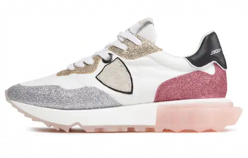 PHILIPPE MODEL Paris Glitter-embellished Sneakers