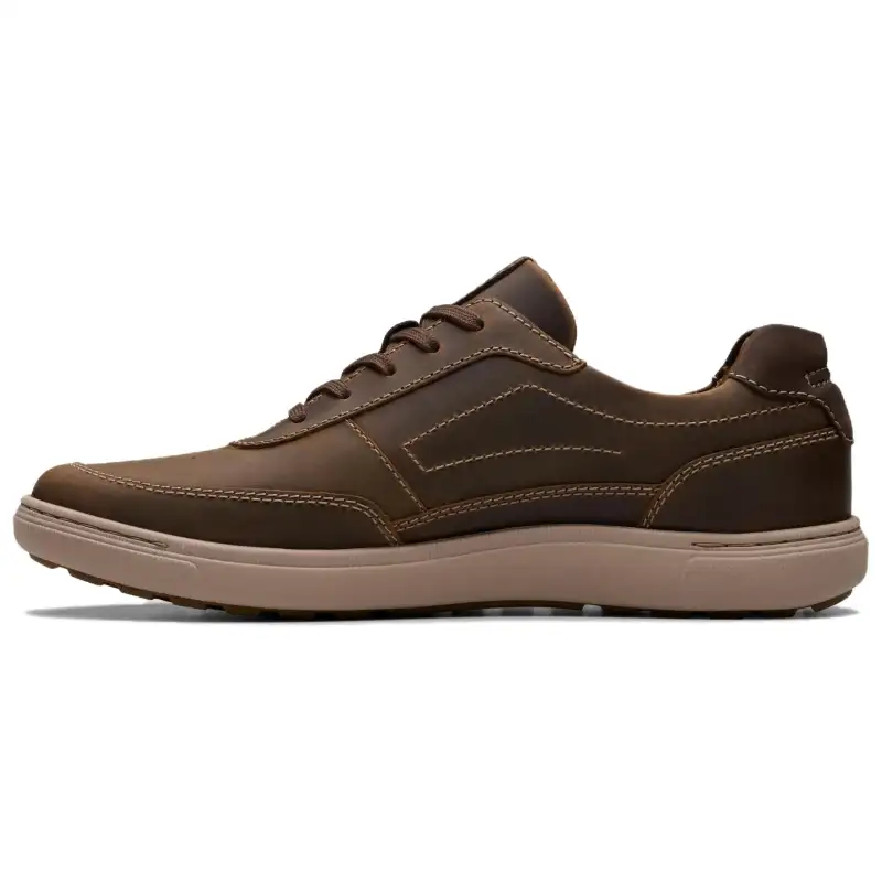 Clarks Leather Low top Casual Shoes Men's Brown