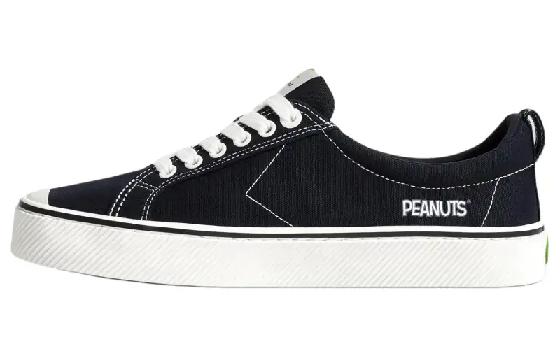 CARIUMA Canvas Low top Skateboard Shoes Unisex Black