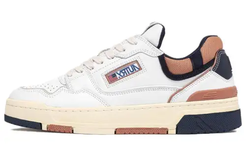 AUTRY Cow Leather Low top Skateboard Shoes Women's White Basket