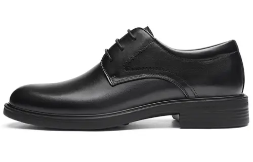 Red Dragonfly cow leather business leather formal leather shoes men's black