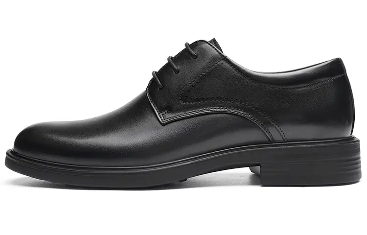 Red Dragonfly cow leather business leather formal leather shoes men's black