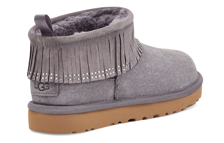 UGG Ultra Mini Fringe Bling 'Purple Grey' Women's