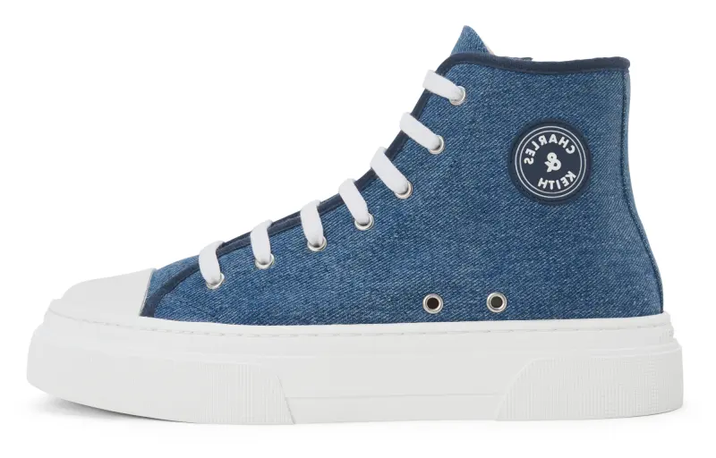 CHARLES&KEITH High top Canvas Shoes 3.4cm Women's