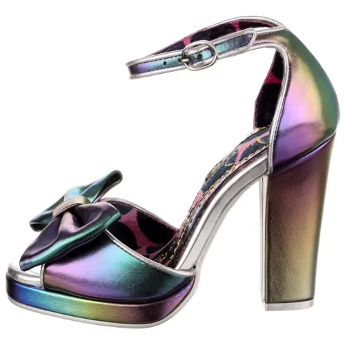 IRREGULAR CHOICE Pu Comfortable Round Toe One Strap Sandals 11cm Women's Multicolor