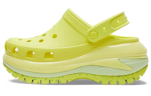 Crocs Classic Crush Clogs 'Fluorescent Green' Women's