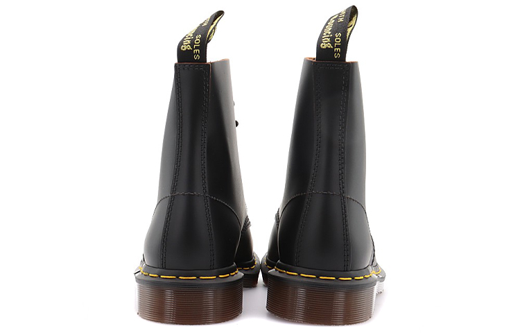 1460 Dr.Martens Vintage Made In England Lace Up Boot 'Black Quilon'