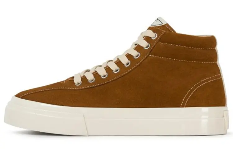 Stepney Workers Club Skateboard Shoes Men's Mid Top Tan