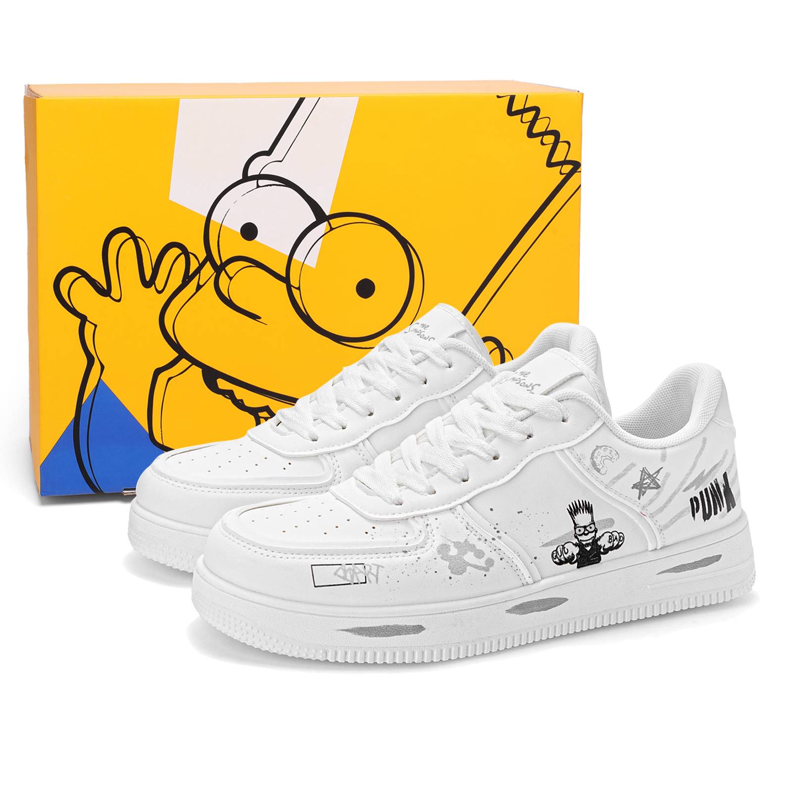 Кеды The Simpsons BAKE (белые)