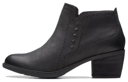 Clarks Leather Ankle Boots 5.5cm Women's Black