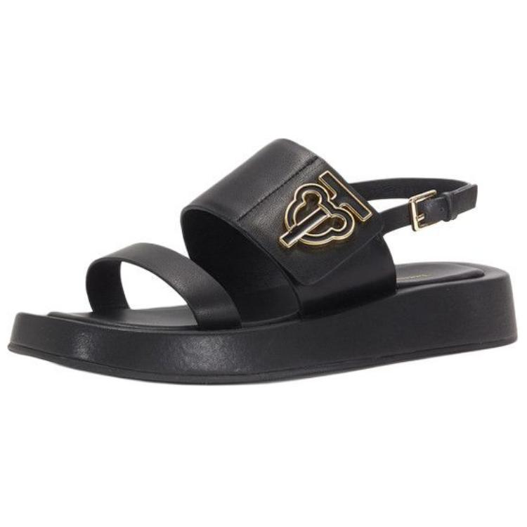Teenie Weenie Cow Leather One Strap Sandals 3.5cm Women's