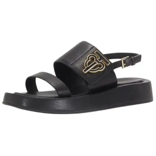 Teenie Weenie Cow Leather One Strap Sandals 3.5cm Women's