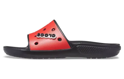 Crocs Slide Slippers Unisex Black/Red