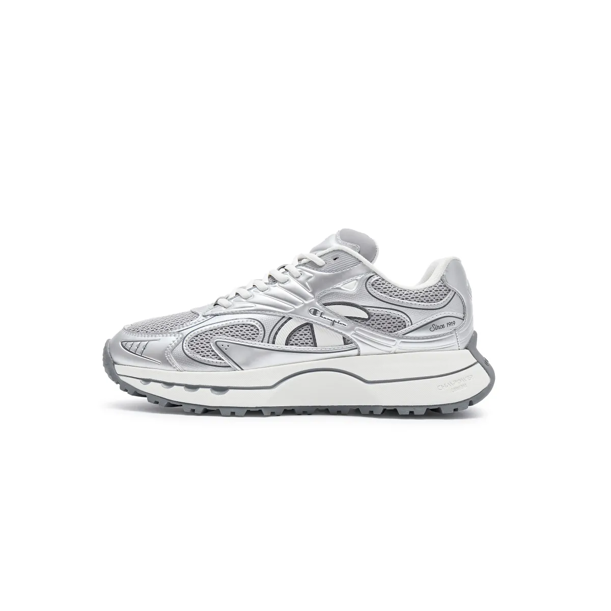 Champion Slip Resistant Low top Running Shoes Men's Silver